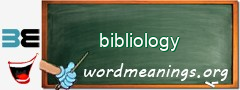 WordMeaning blackboard for bibliology